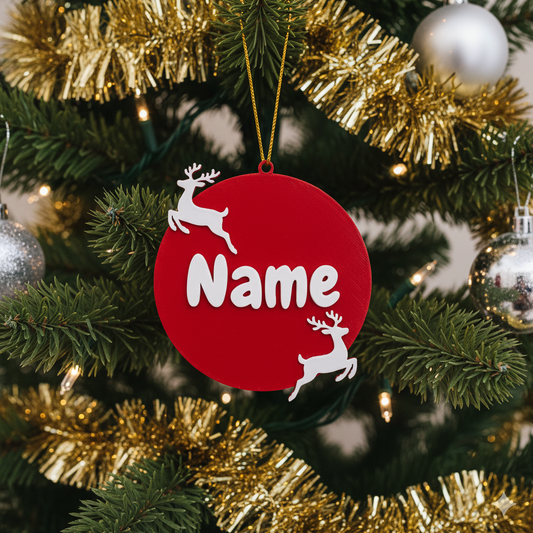 Custom Name Christmas Ornaments