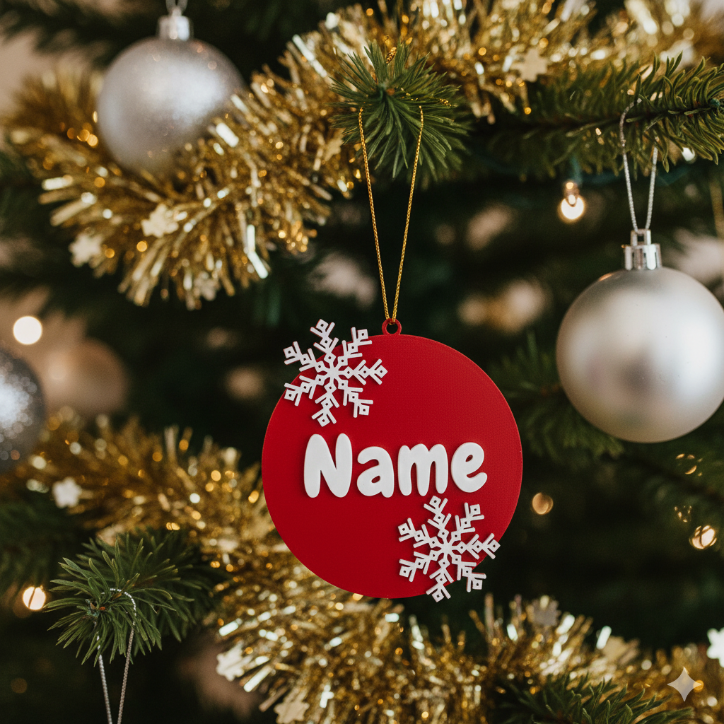 Custom Name Christmas Ornaments